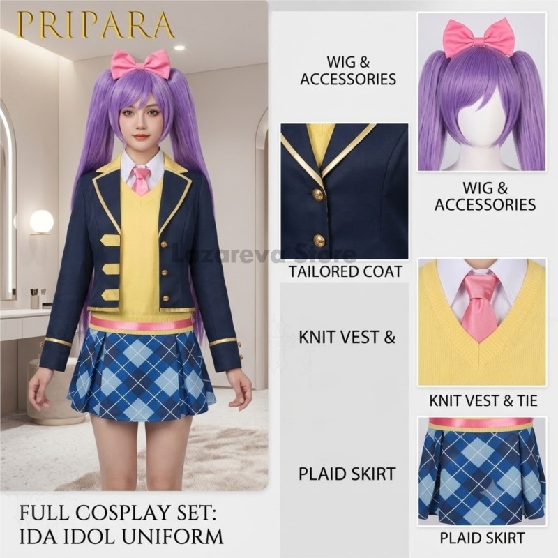 Party Games School - Costume de Cosplay Pripara Manaka Laala,