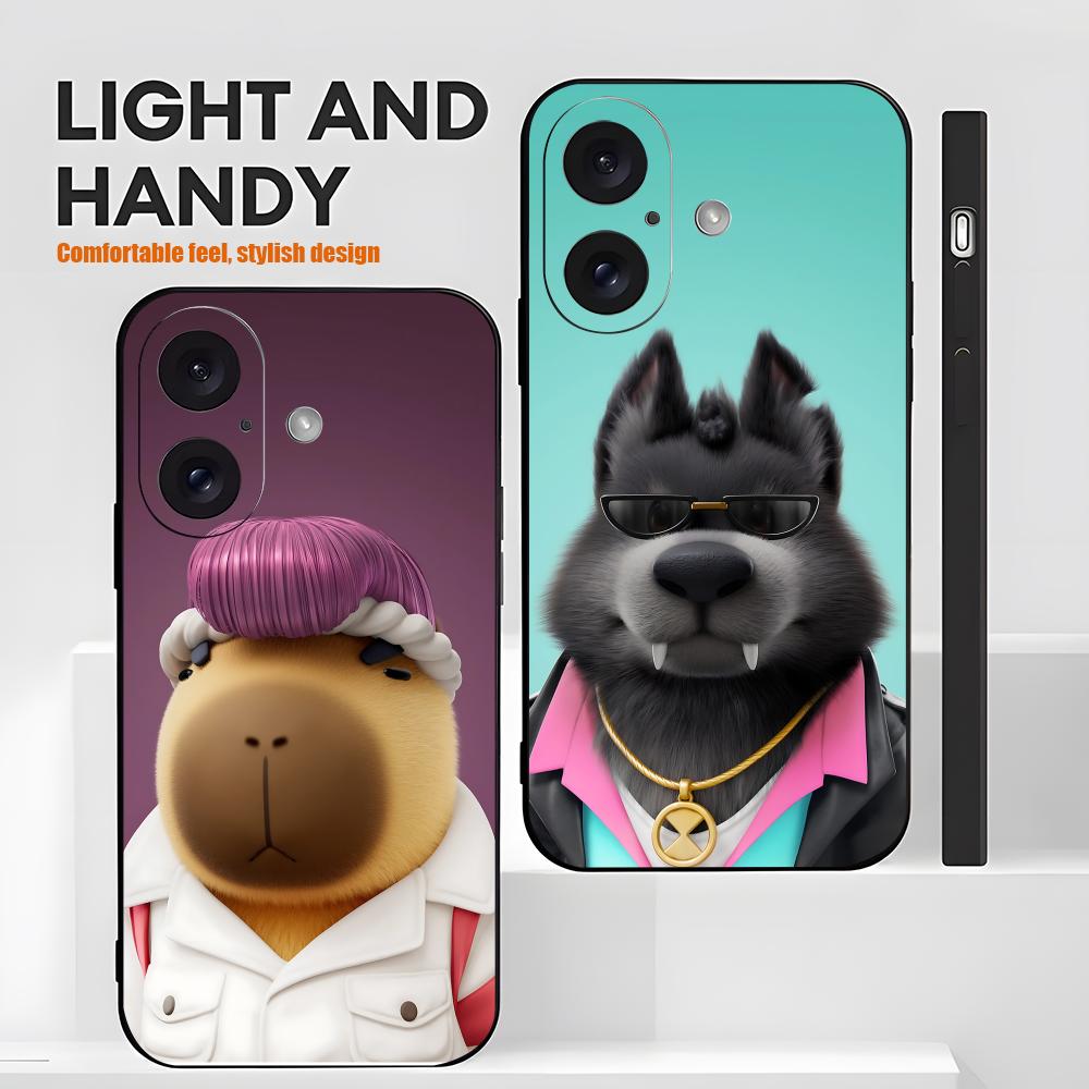 Party Games Iphone - Coque de téléphone antichoc noire souple