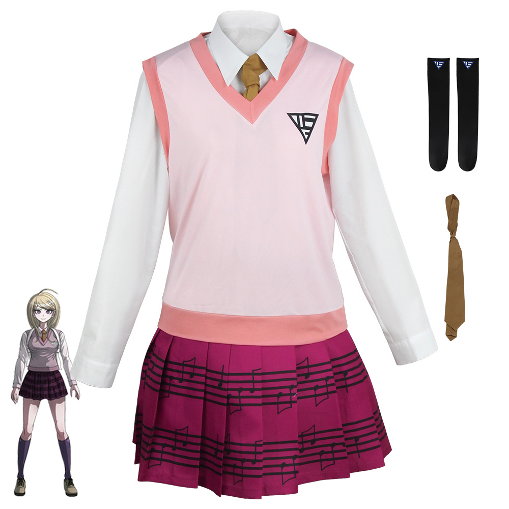 Party Games School - Ensemble de costumes de cosplay Anime